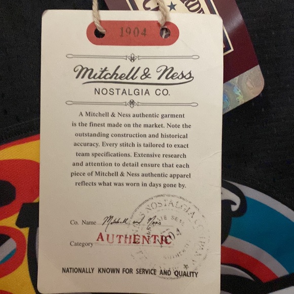 Authentic Detroit pistons slim shady jersey Mitchell and Ness BR remix - Picture 5 of 9